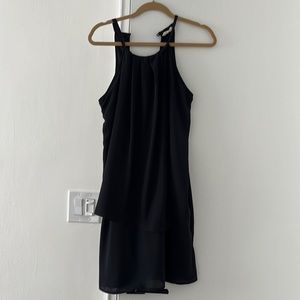 Black midi dress